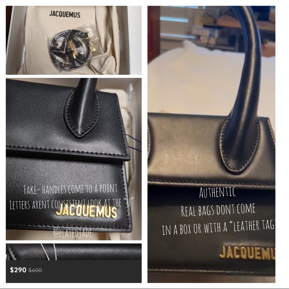 PSA: THESE ARE F@K3 JACQUEMUS BAGS ON POSH! BUYER BEWARE - Picture 4 of 13